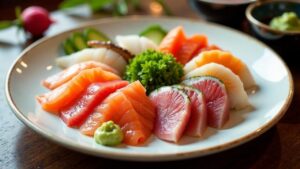 Frische Sashimi-Platte