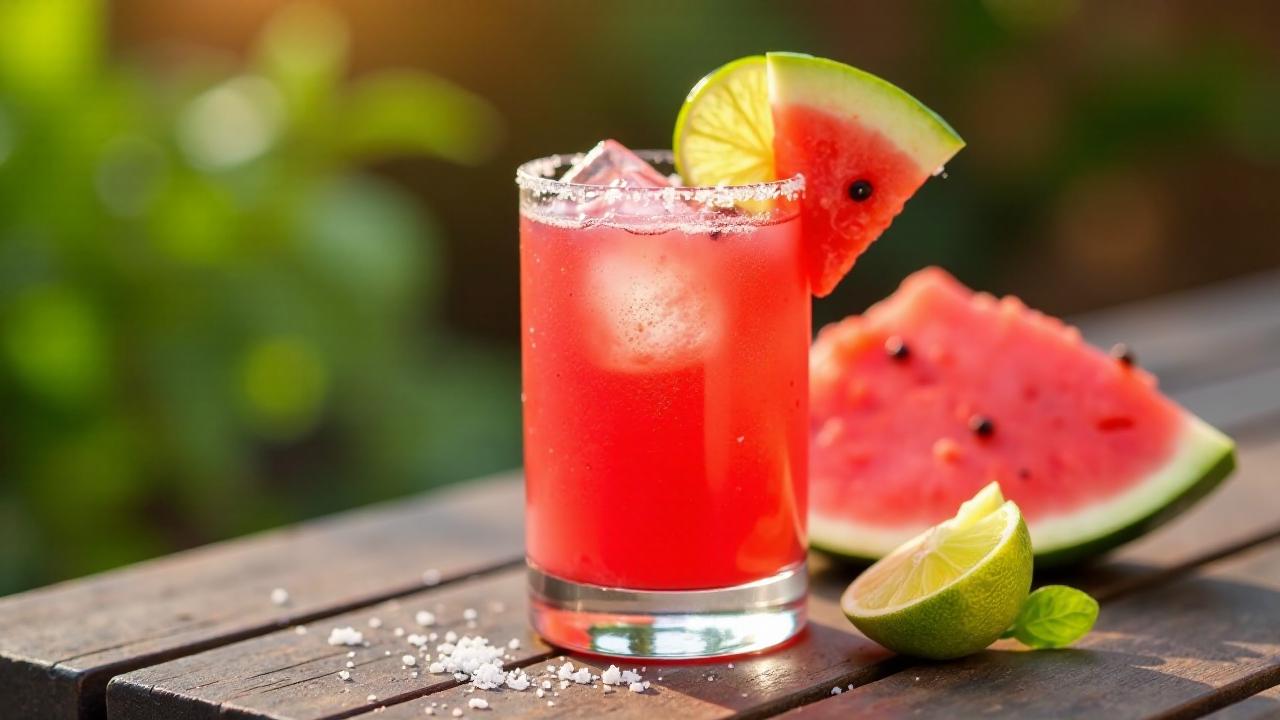 Frische Wassermelonen-Margarita