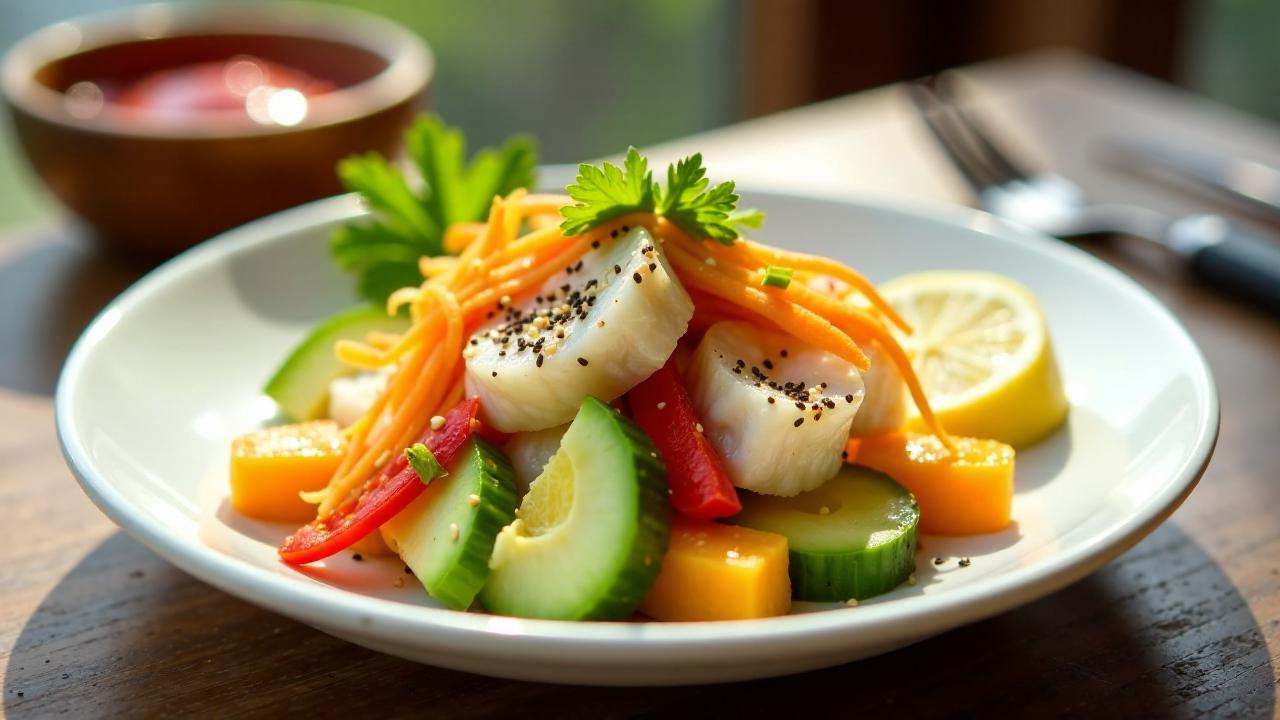 Frischer Kani Salad (Krabbensalat)