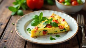 Frittata mit gerettetem Gemüse