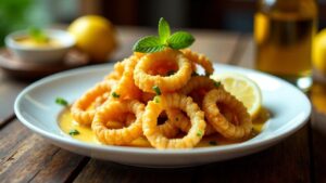 Fritures de Calamars (Gebratener Tintenfisch)