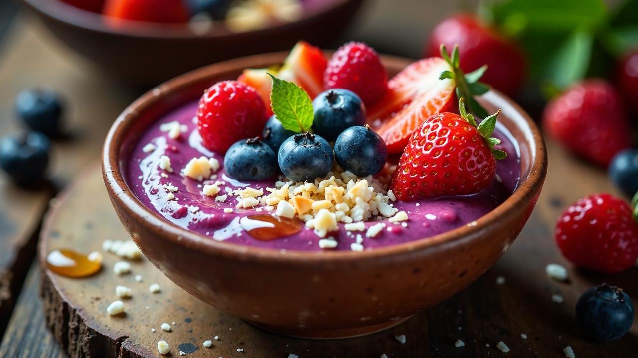 Fruchtige Acai-Bowl