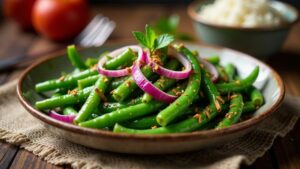 Fry Bora (Guyanese Long Beans)