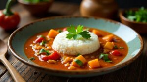 Fufu mit Pfeffersuppe