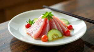 Fugu Sashimi (Kugelfisch-Sashimi)