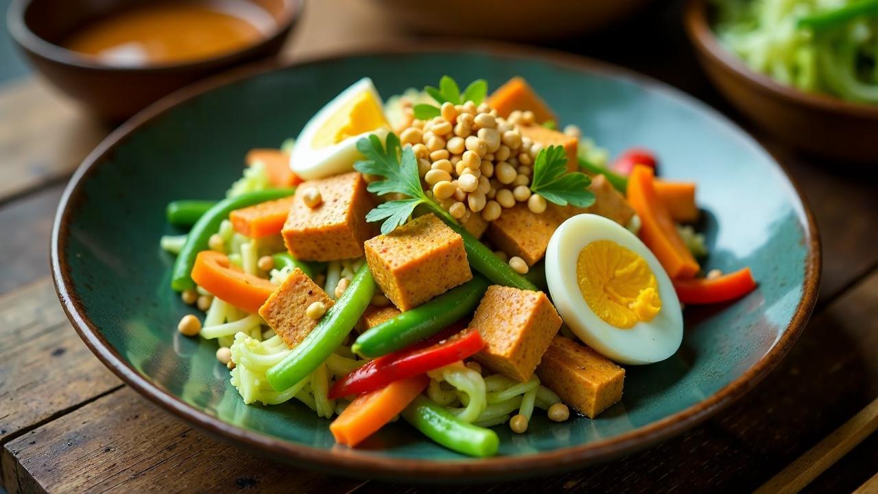 Gado-Gado – Indonesischer Gemüsesalat mit Erdnusssauce