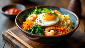 Garnelen Bibimbap