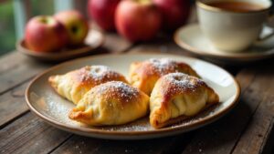 Gebackene Apfel-Pirozhki