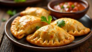 Gebackene Empanadas mit Hackfleisch