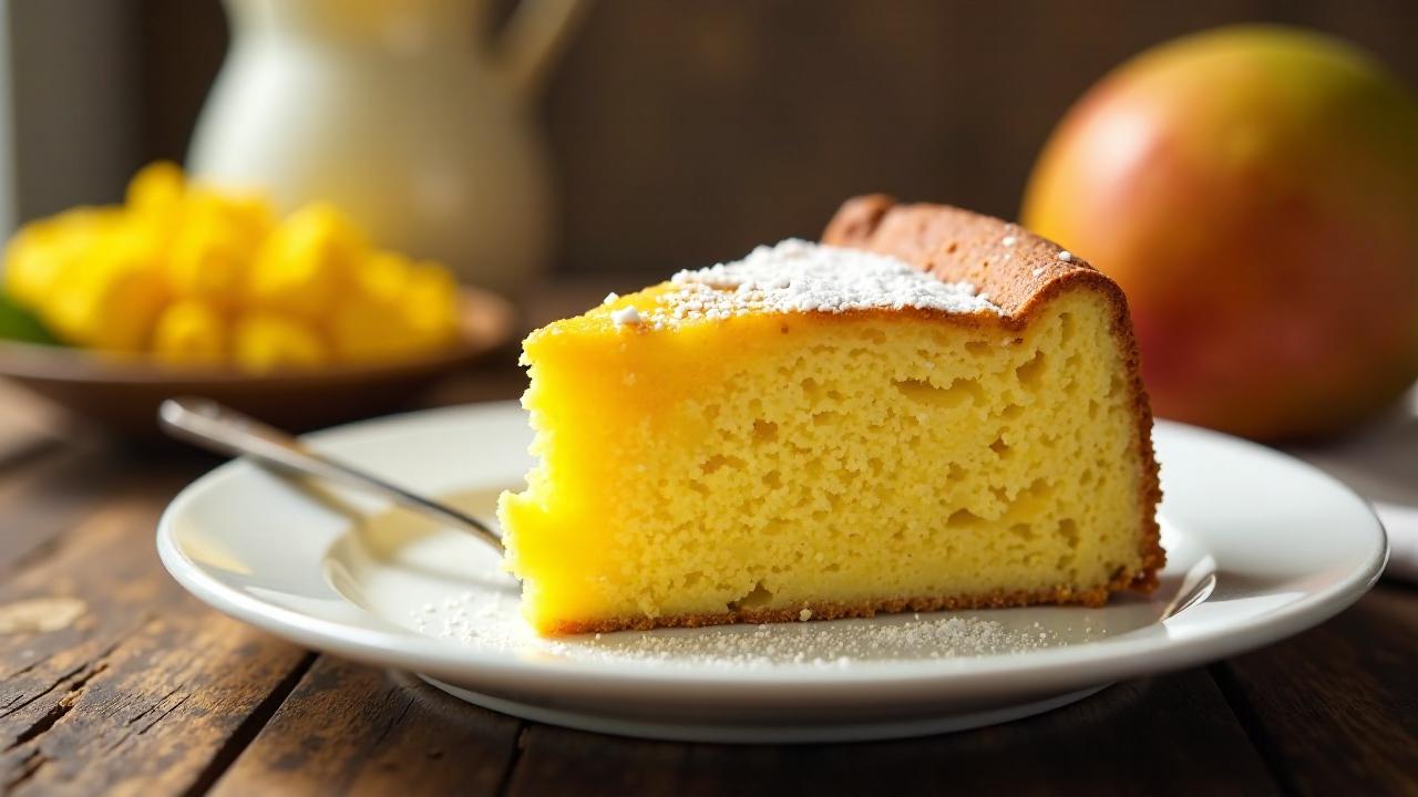 Gebackener Mangokuchen