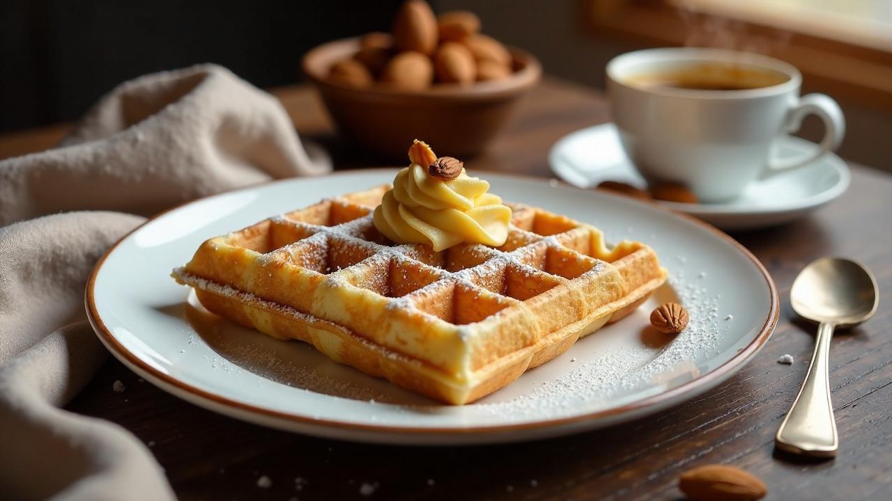 Gebrannte-Mandel-Waffeln