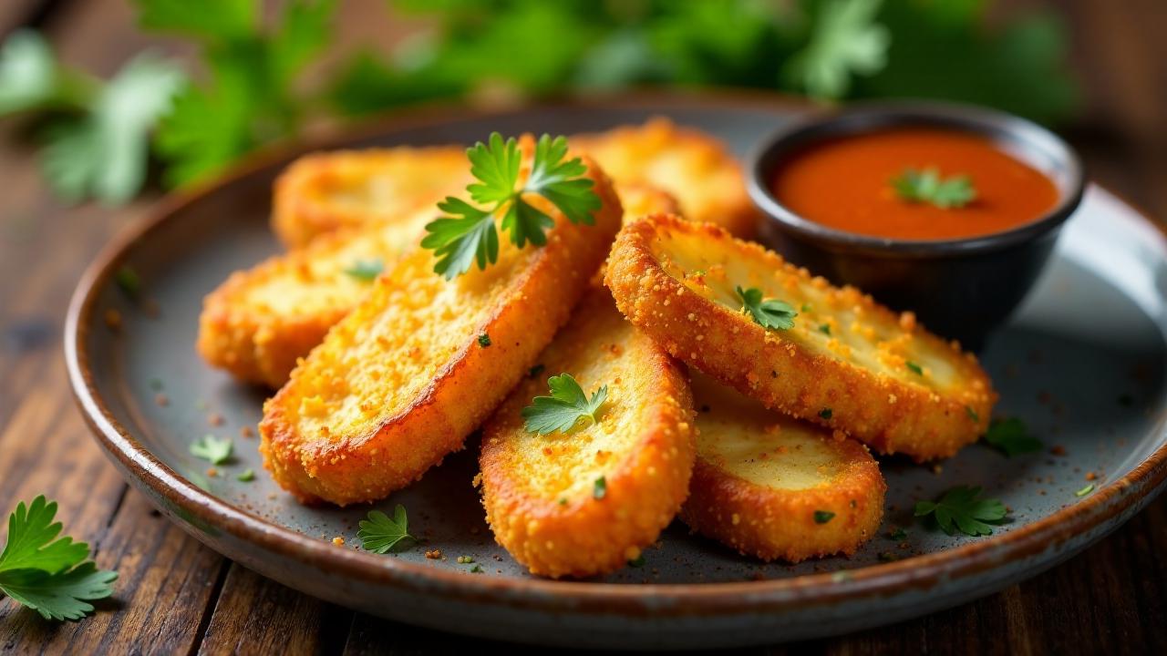 Gebratene Halloumi-Sticks