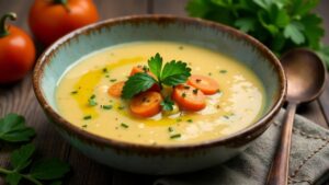 Gebratene Kudzu-Suppe