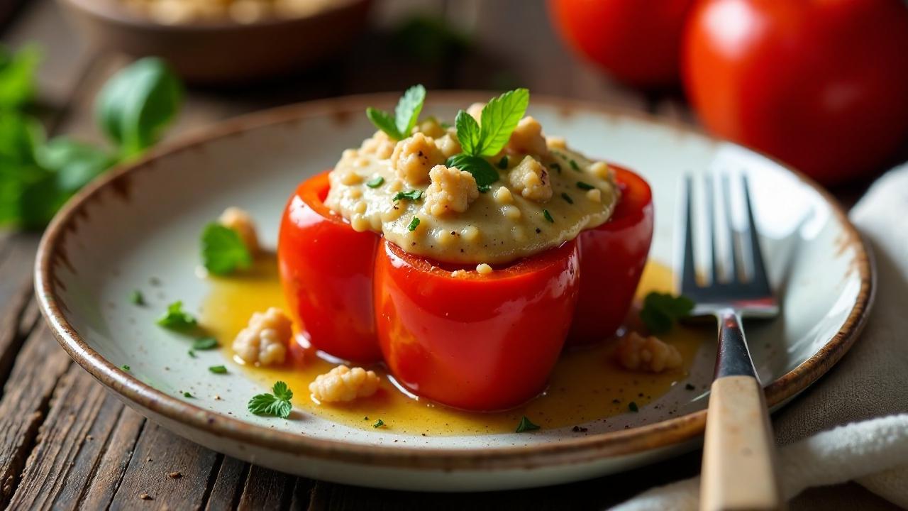 Gebratene Paprika mit Walnusspaste