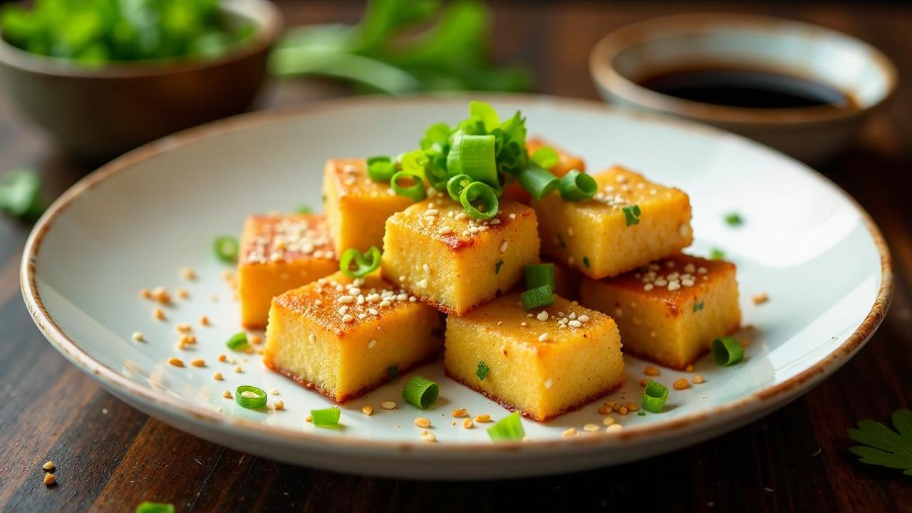 Gebratener Tofu mit fermentiertem Teig