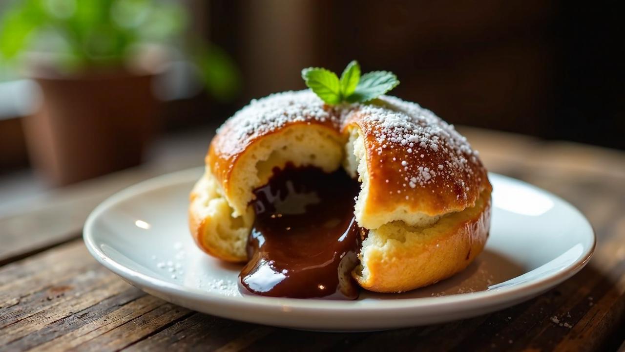 Gefüllte Schokoladen-Brioche