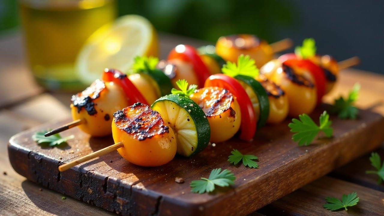 Gegrillte Grillen-Brochettes