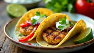 Gegrillte Hafergeschnetzeltes-Tacos