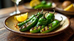 Gegrillte Pimientos de Padrón