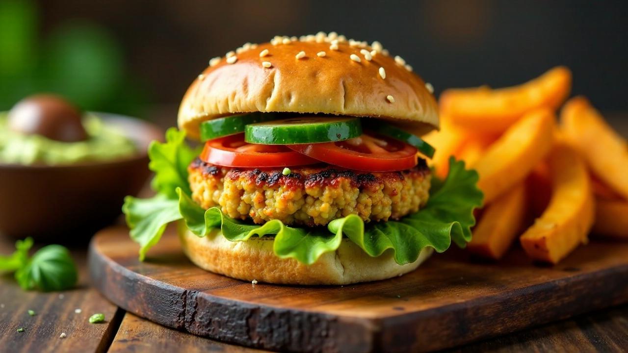 Gegrillter Veggie-Burger