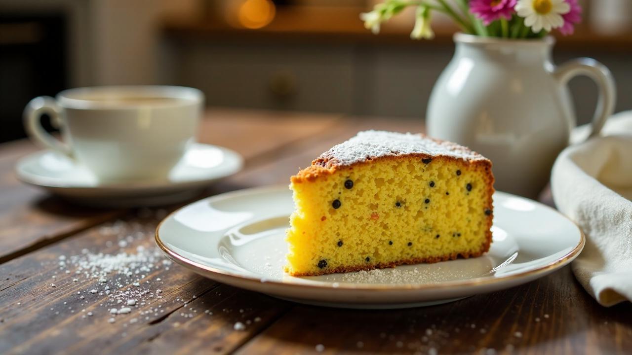 Gelber Mohn-Ingwer Kuchen