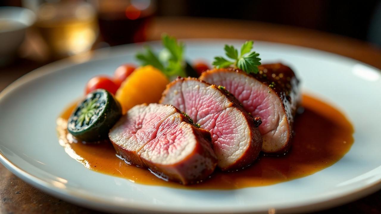 Geröstete Entenbrust mit Sternanis