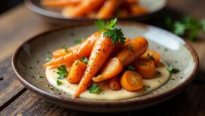 Geröstete Karotten mit Tahini