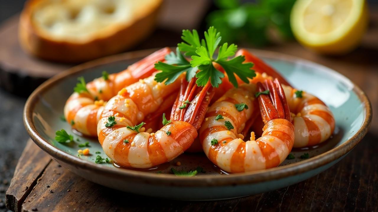 Geräucherte Gambas a la Plancha