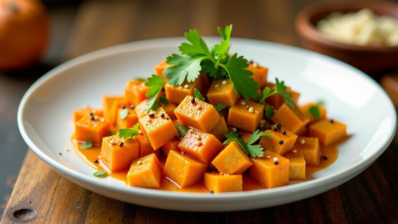 Geräucherter Tofu-Karottensalat