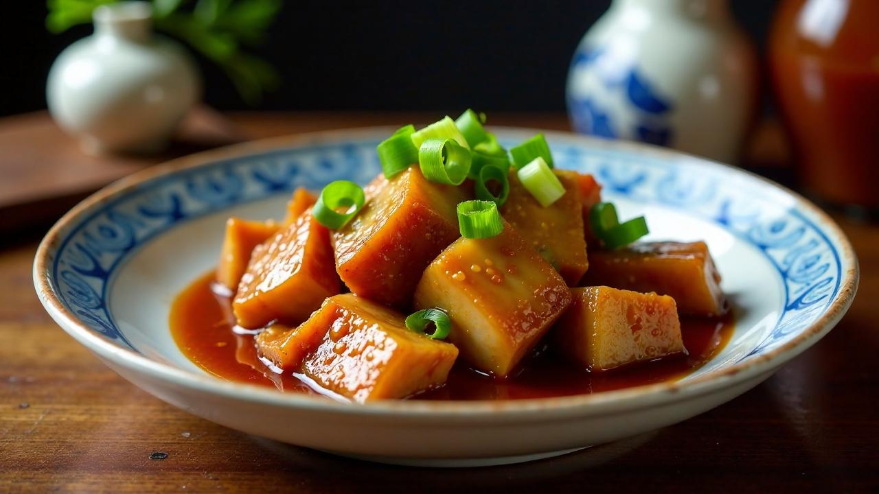 Geschmorte Schweinebauch aus Shanghai (Hong Shao Rou)