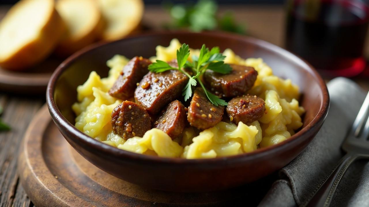 Geschmorter Kohl mit Rindfleisch