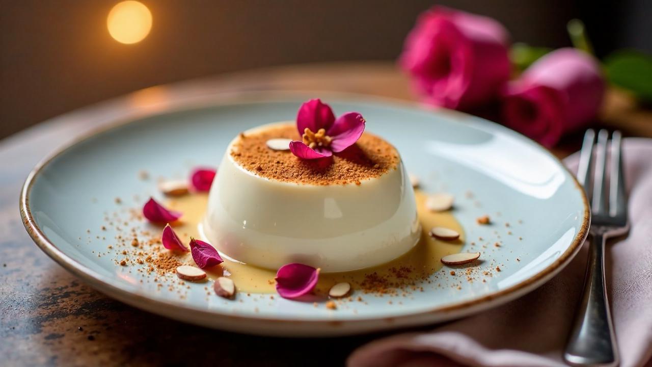 Gewürzrosen-Panna Cotta