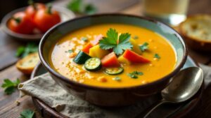 Ghanaische Kokosnuss-Curry-Suppe