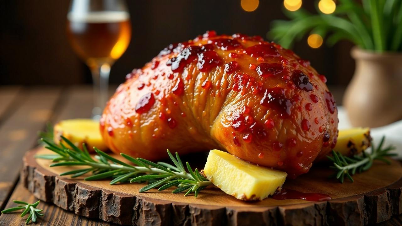 Ginger Beer Roasted Ham