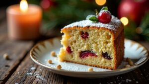 Glückbringender Weihnachtskuchen