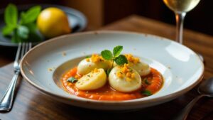 Gnocchi di Spatola e Cernia - Hummersalat in Steinbutt