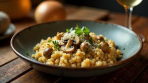 Gobova Rižota: Waldpilzrisotto