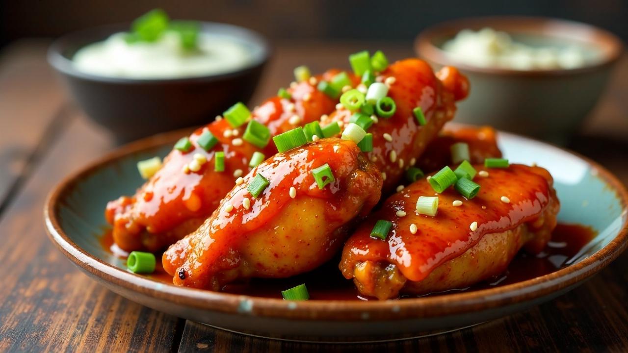 Gochujang Chicken - Scharfe Hähnchenflügel