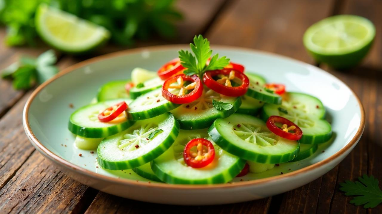 Goen Hogay: Gurkensalat mit Chili und Koriander