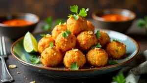 Golden Fried Prawn Balls