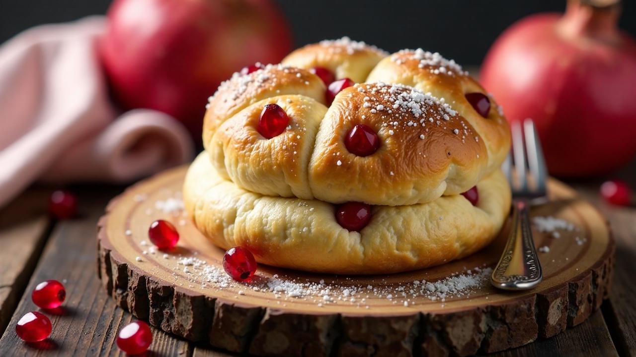 Granatapfel-Milchbrötchen