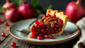 Granatapfel-Pekannuss-Pie