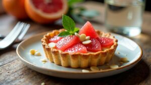 Grapefruit-Mandel-Tarte