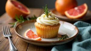 Grapefruit-Rosmarin-Cupcakes