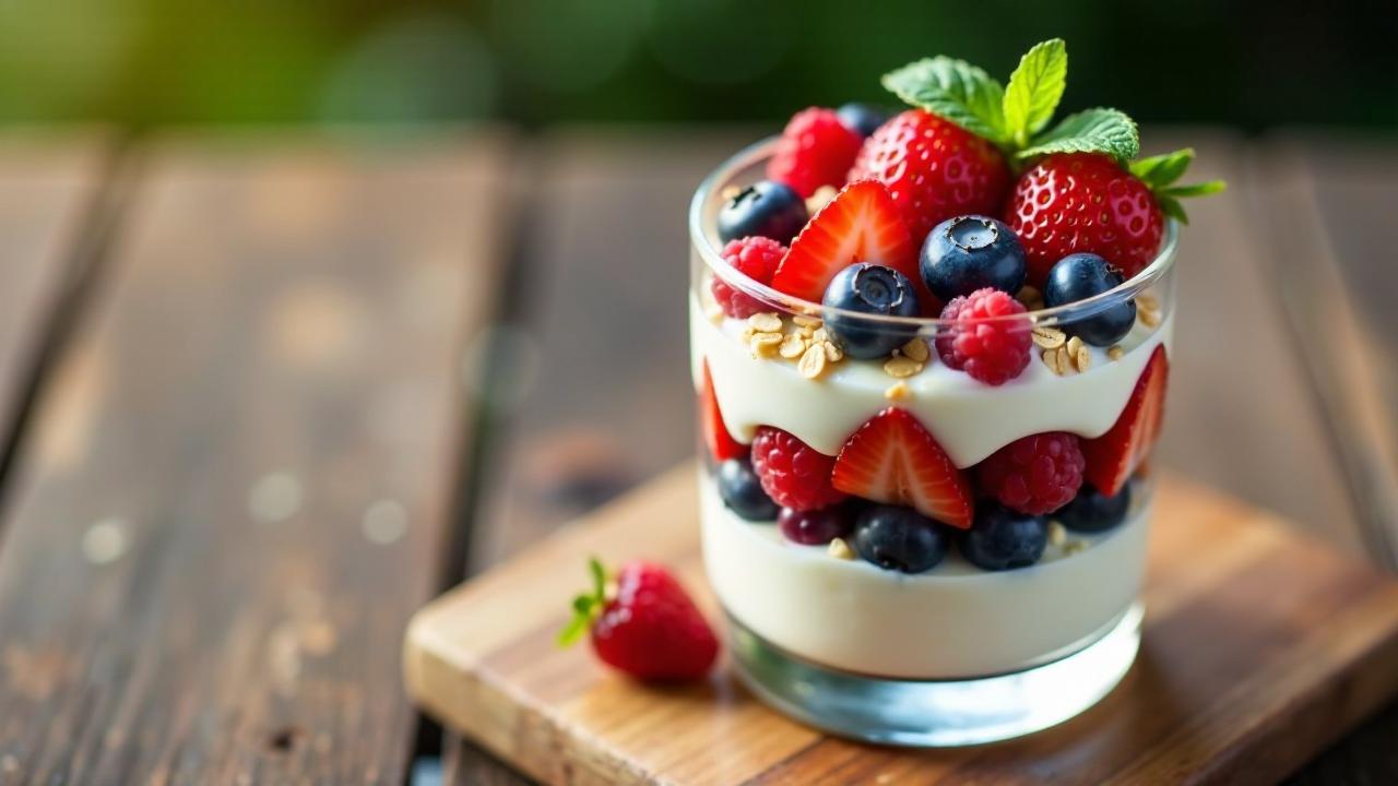 Griechische Joghurt-Beeren-Grütze