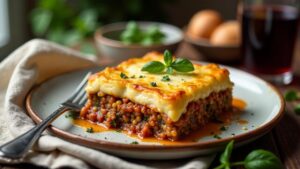 Griechische Moussaka à la Mosambik