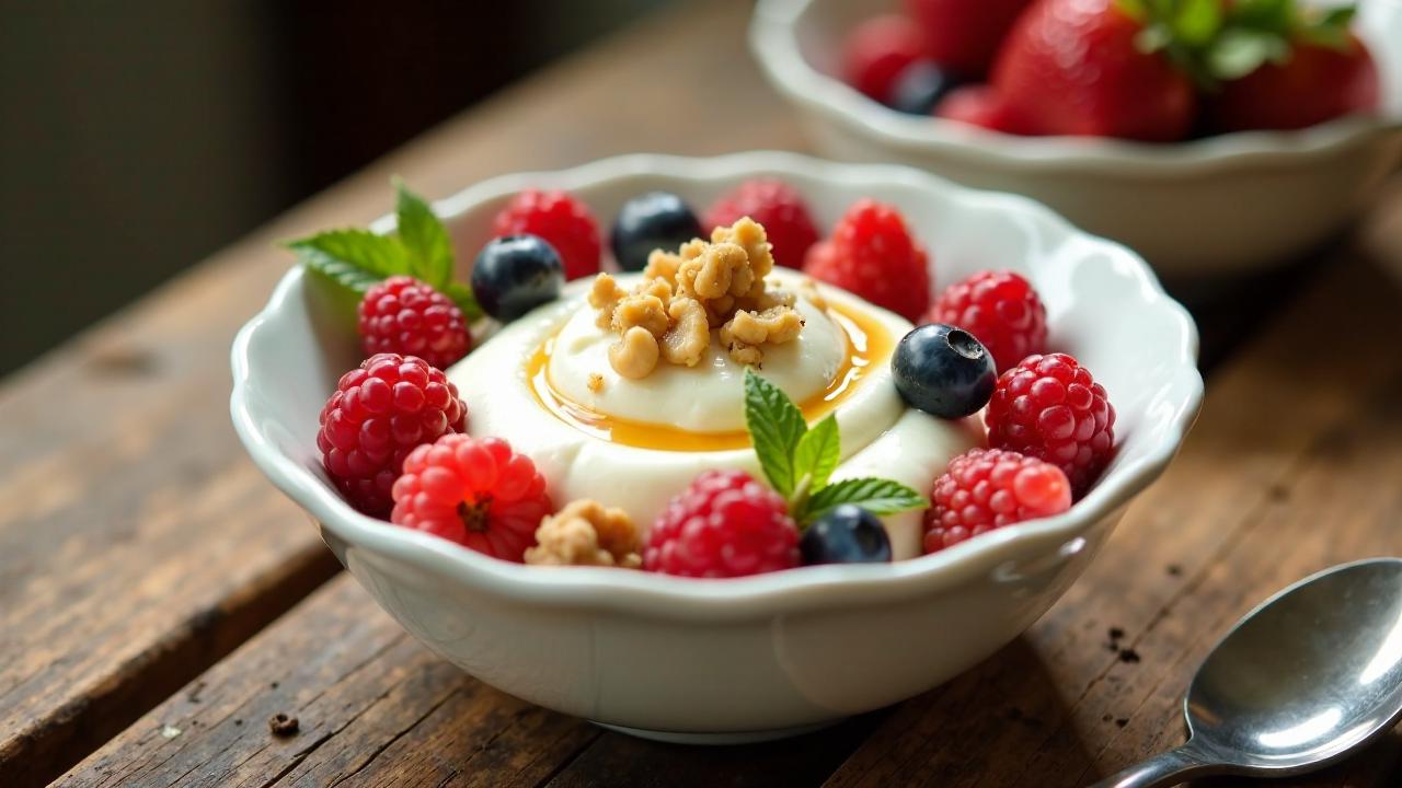 Griechischer Joghurt mit Nüssen und Honig