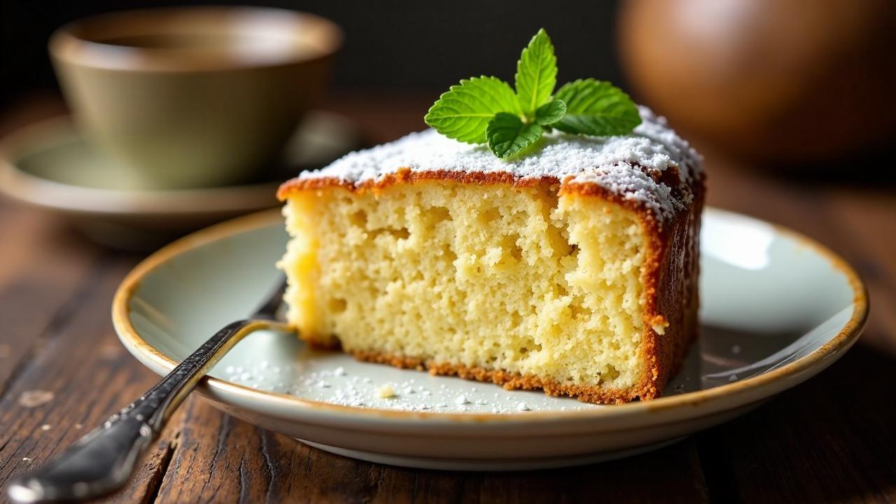 Griechischer Mandel-Zimt-Kuchen