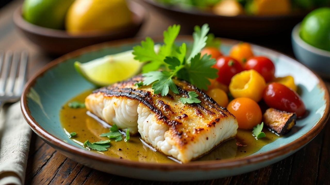 Grilled Fish with Cilantro