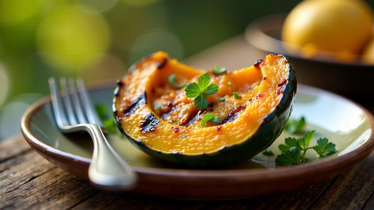 Grilled Kabocha-Wedges